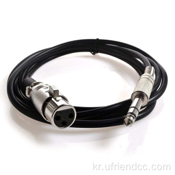 OEM XLR TRS 오디오 잭 컨버터 케이블